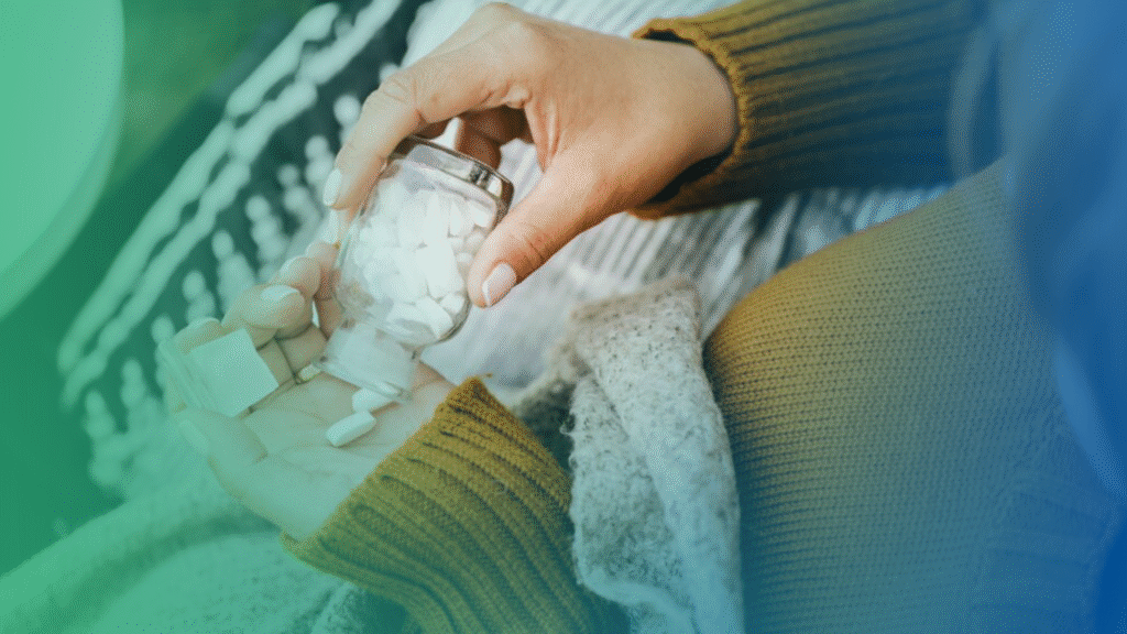 Clarity guide for fatigue, hormones, and brain fog; reviewing lab results; woman feeling tired; physician-backed health guide