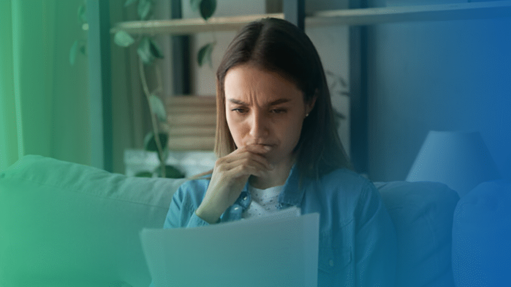 Clarity guide for fatigue, hormones, and brain fog; reviewing lab results; woman feeling tired; physician-backed health guide